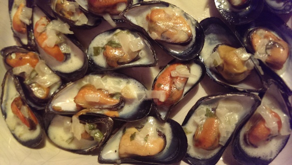 mussels with pastis and tarragon